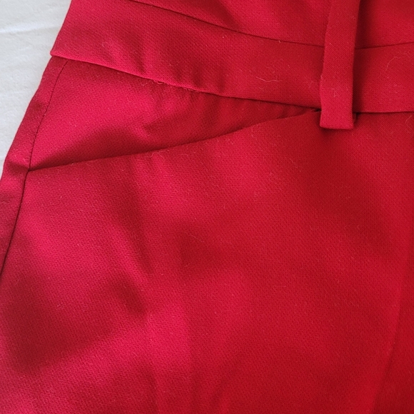 The Limited, red dress pants, size 14 bright red color, perfect for Christmas. - Picture 3 of 6